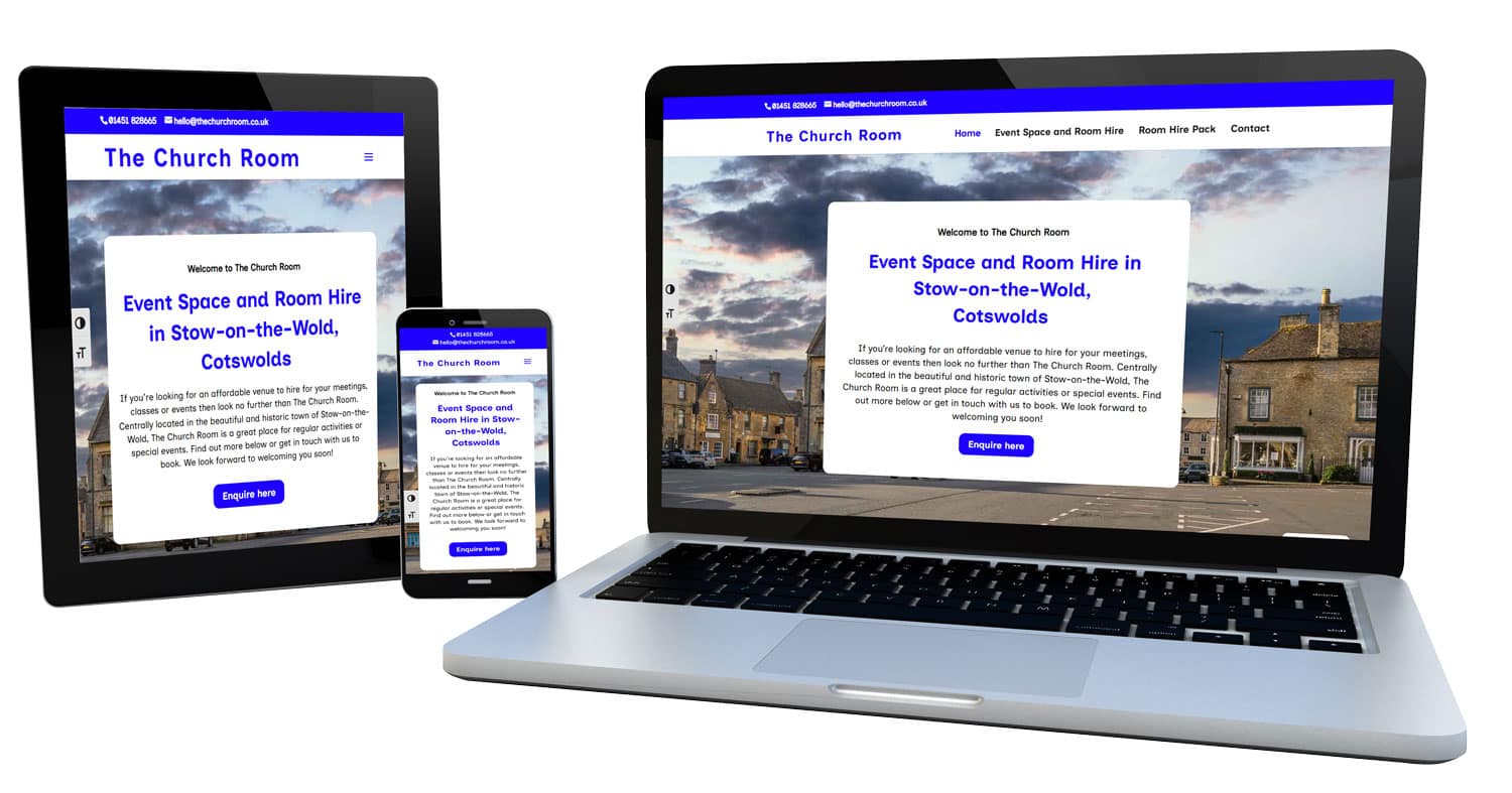 The Church Room website design