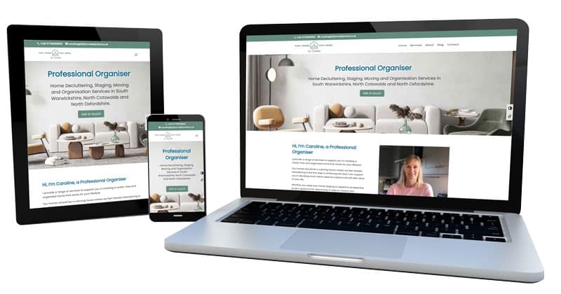 Tidy Home Tidy Mind website design Tidy Home Tidy Mind website design