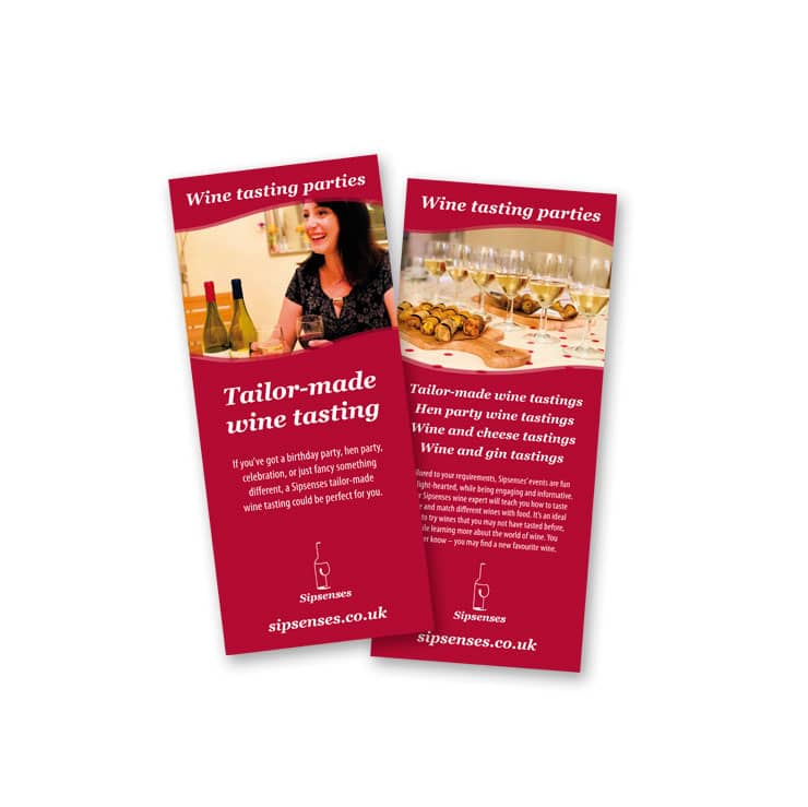 Sipsenses leaflet by Louise Maggs Design Sipsenses leaflet by Louise Maggs Design